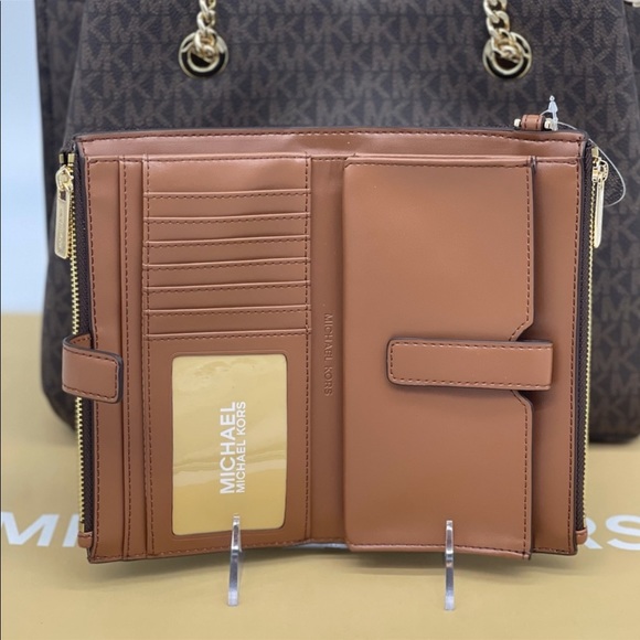 Michael Kors Teagen Satchel & Double Zip Wallet - Picture 3 of 11